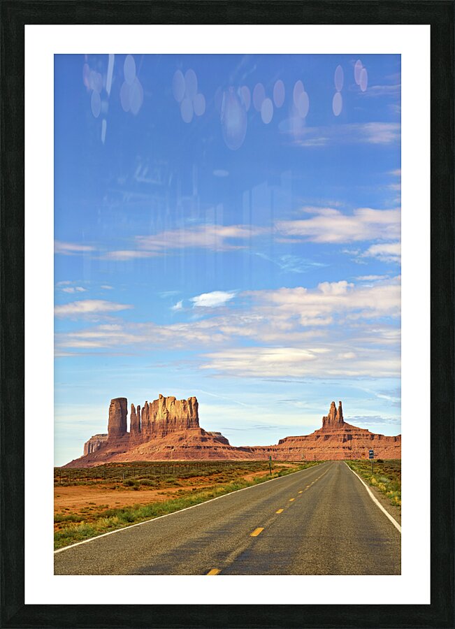 View of Monument Valley in Utah looking south Picture Frame print