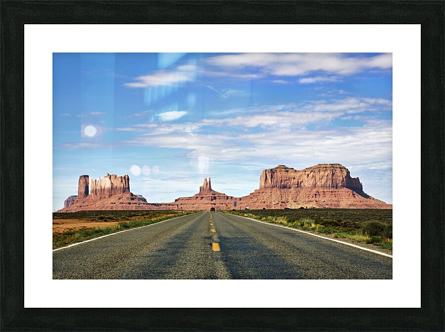 View of Monument Valley in Utah looking south Picture Frame print