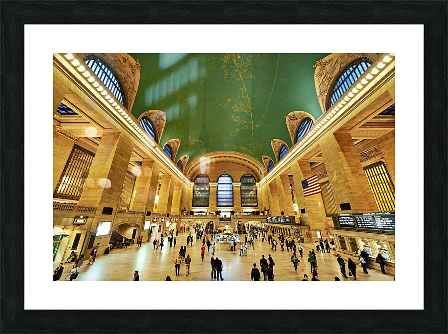 New York. Manhattan. United States. Grand Central Terminal Station. Picture Frame print