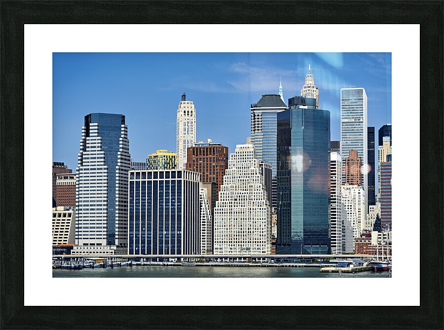 New York. Manhattan skyline. United States. Picture Frame print