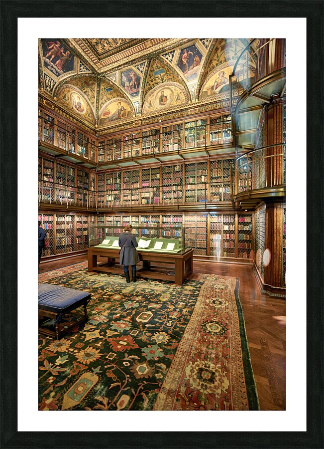 New York. Manhattan. United States. The Morgan Library and Museum Picture Frame print