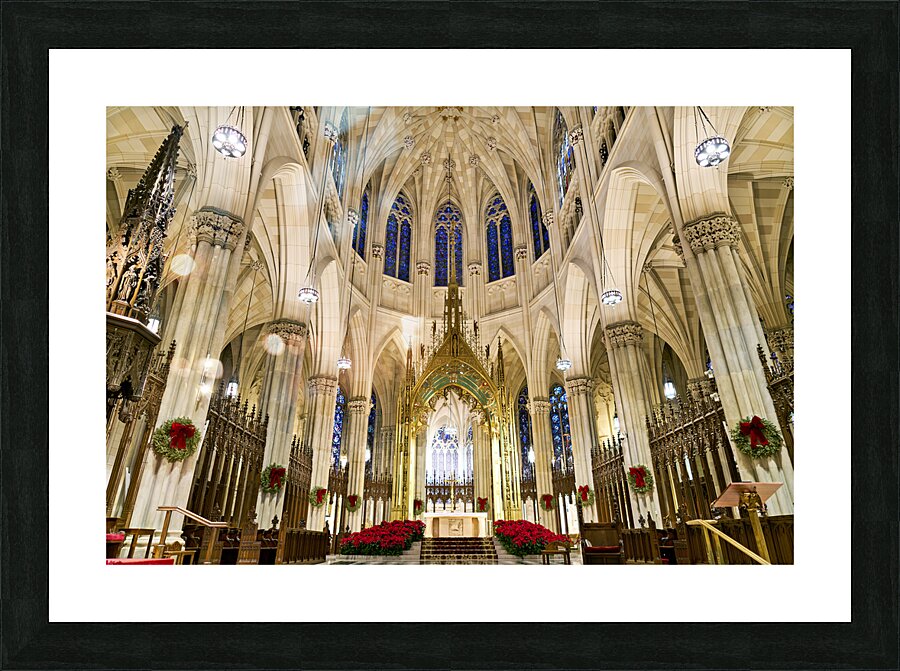 New York. Manhattan. United States. St. Patricks Cathedral Picture Frame print