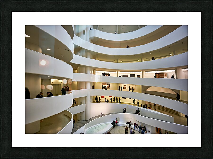 New York. Manhattan. United States. Solomon R. Guggenheim Museum Picture Frame print