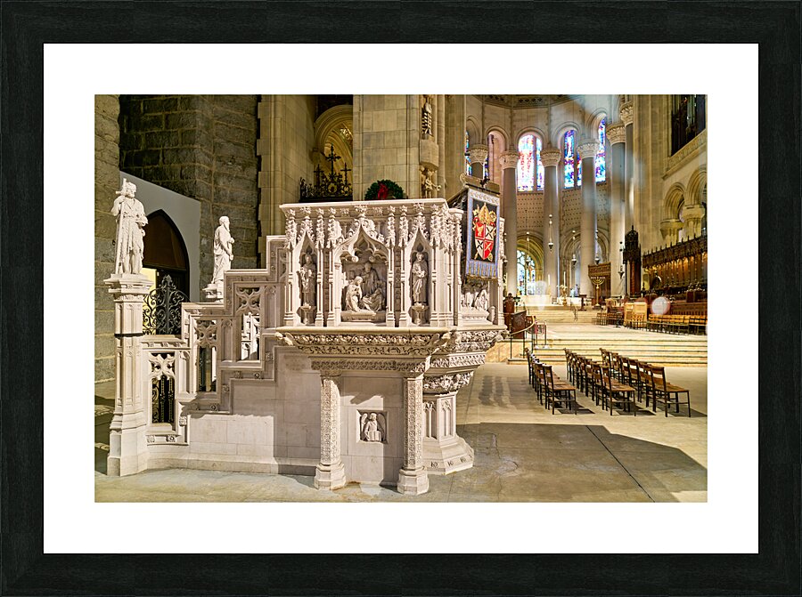New York. Manhattan. United States. The Cathedral of St. John the Divine Picture Frame print