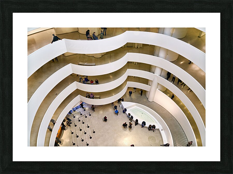 New York. Manhattan. United States. Solomon R. Guggenheim Museum Picture Frame print