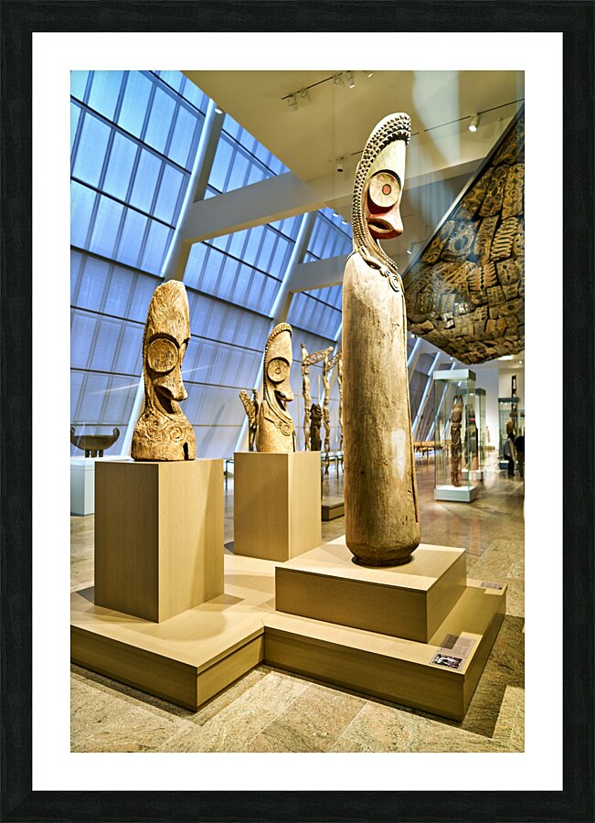 New York. Manhattan. United States. The Metropolitan Museum of Art. Oceanic Art in the Michael Rockfeller Wing Picture Frame print