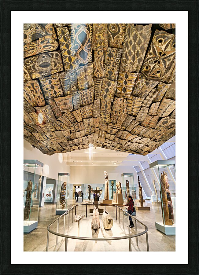 New York. Manhattan. United States. The Metropolitan Museum of Art. Oceanic Art in the Michael Rockfeller Wing Picture Frame print