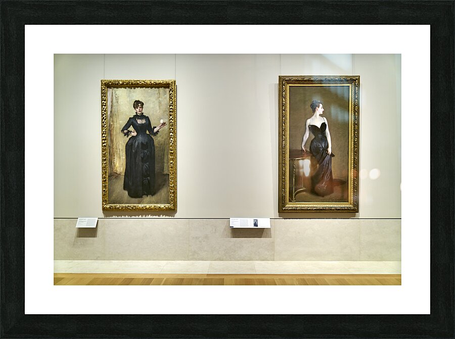 New York. Manhattan. United States. The Metropolitan Museum of Art. John Singer Sargent. Lady with the rose - Madame X Picture Frame print