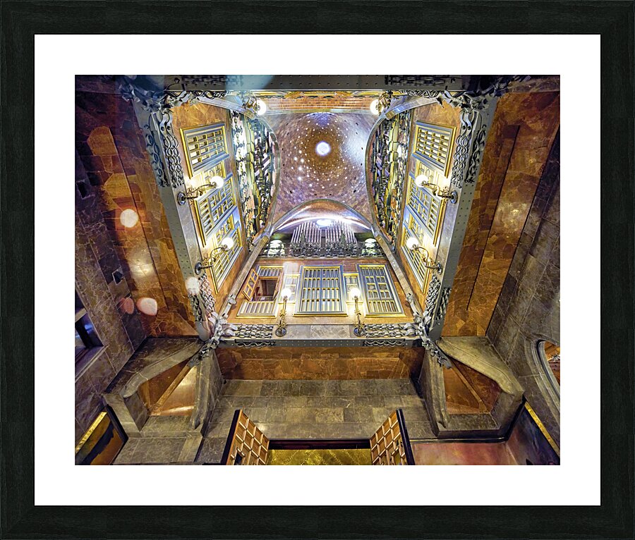 Barcelona. Catalonia. Spain. Palau Guell by Gaudi Picture Frame print