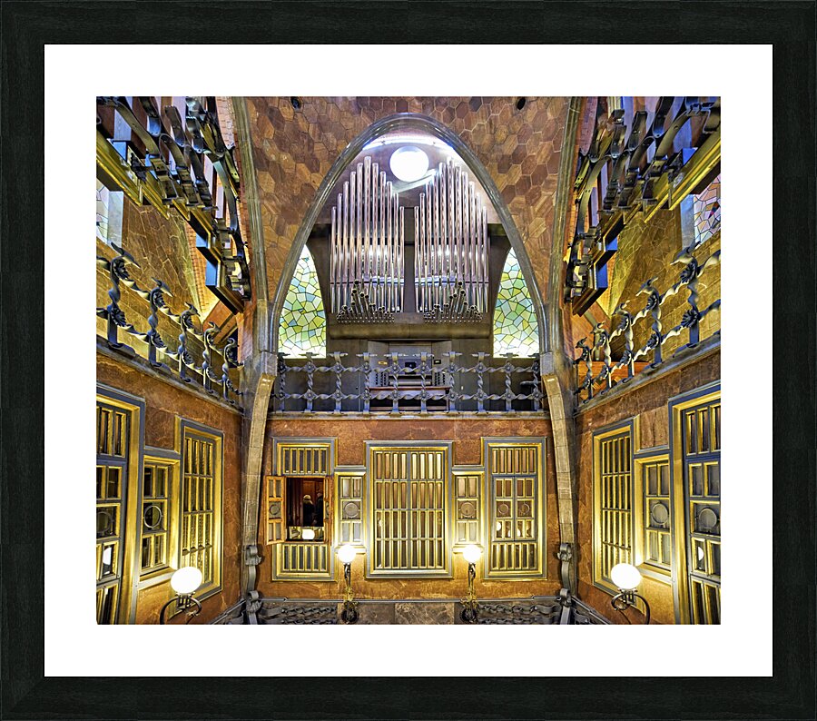 Barcelona. Catalonia. Spain. Palau Guell by Gaudi Picture Frame print