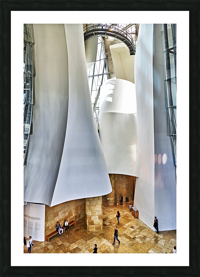 Bilbao Biscay Spain. The interiors of the Guggenheim Museum Picture Frame print