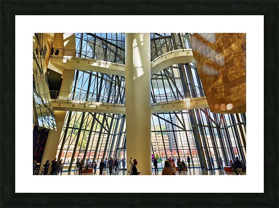Bilbao Biscay Spain. The interiors of the Guggenheim Museum Picture Frame print