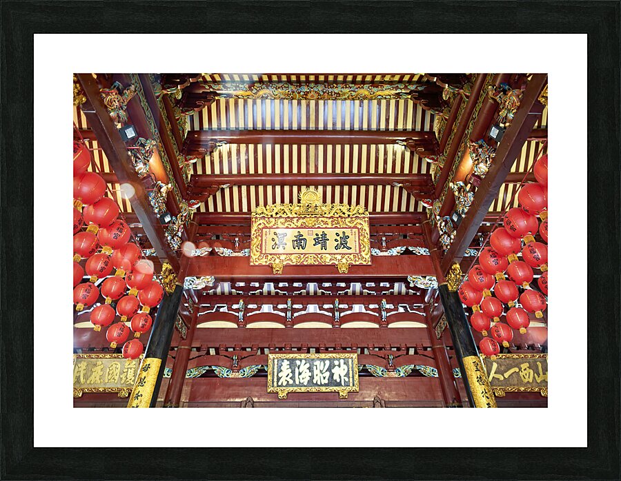 Singapore. Thian Hock Keng Temple Picture Frame print
