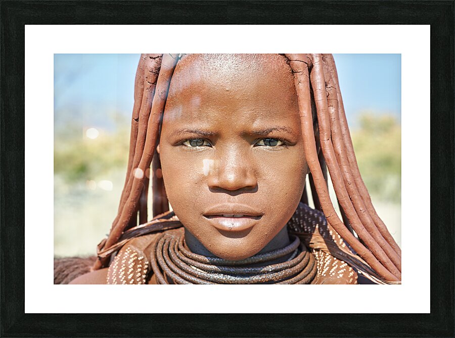 Namibia. Portrait of a Himba woman in Kunene region Picture Frame print