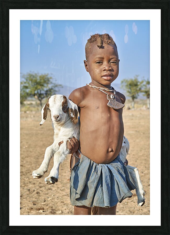 NAMIBIA. Himba Village in Kunene Region. Picture Frame print