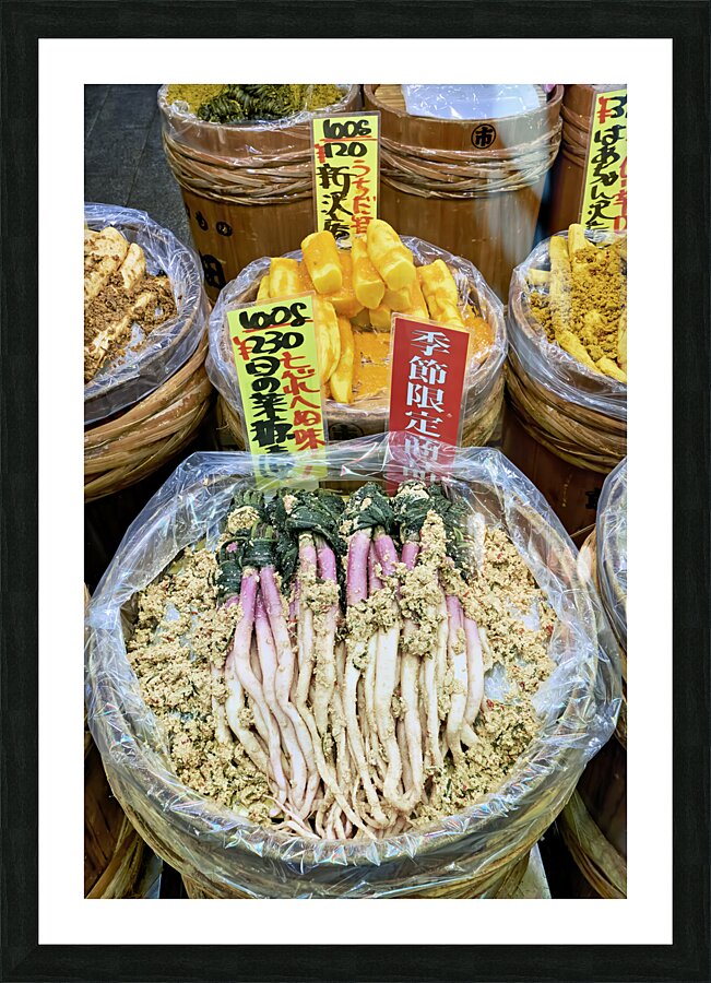 Japan. Kyoto. Nishiki Market Picture Frame print