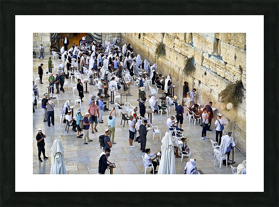 Jerusalem Israel. The western wall wailing wall Picture Frame print