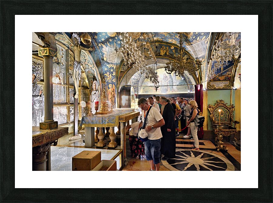 Jerusalem Israel. The church of the Holy Sepulchre Picture Frame print