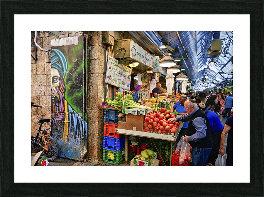 Jerusalem Israel. Mahane Yehuda Market Picture Frame print
