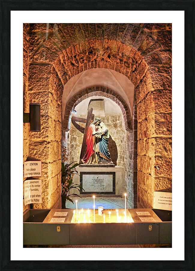 Jerusalem Israel. Orthodox jews praying at the wailing wall Picture Frame print