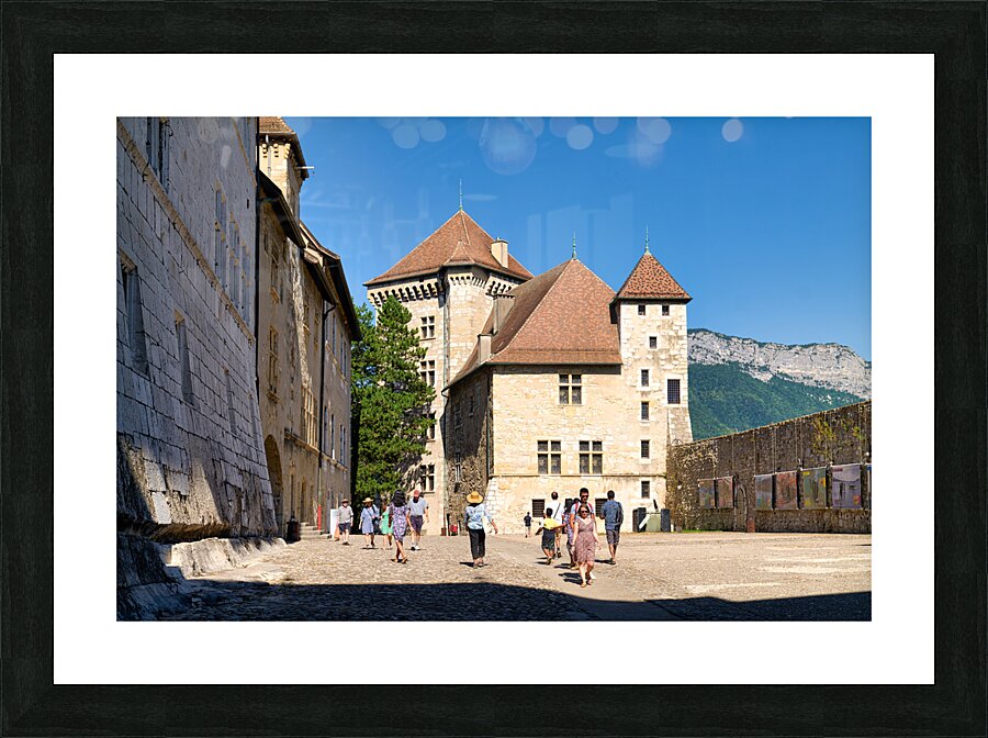 Annecy Haute Savoie France. The castle Picture Frame print