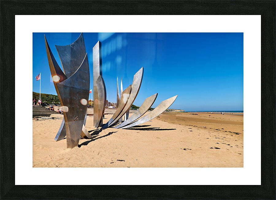 Omaha Beach. Normandy France Picture Frame print