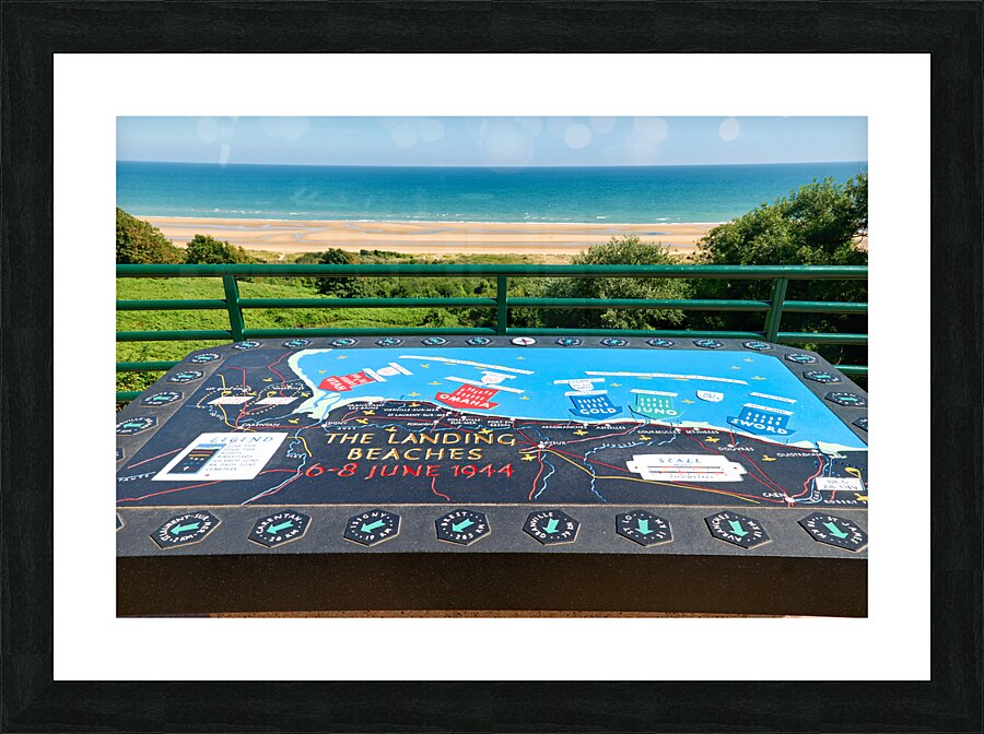 Colleville sur Mer. France. The Normandy American Cemetery and Memorial Picture Frame print