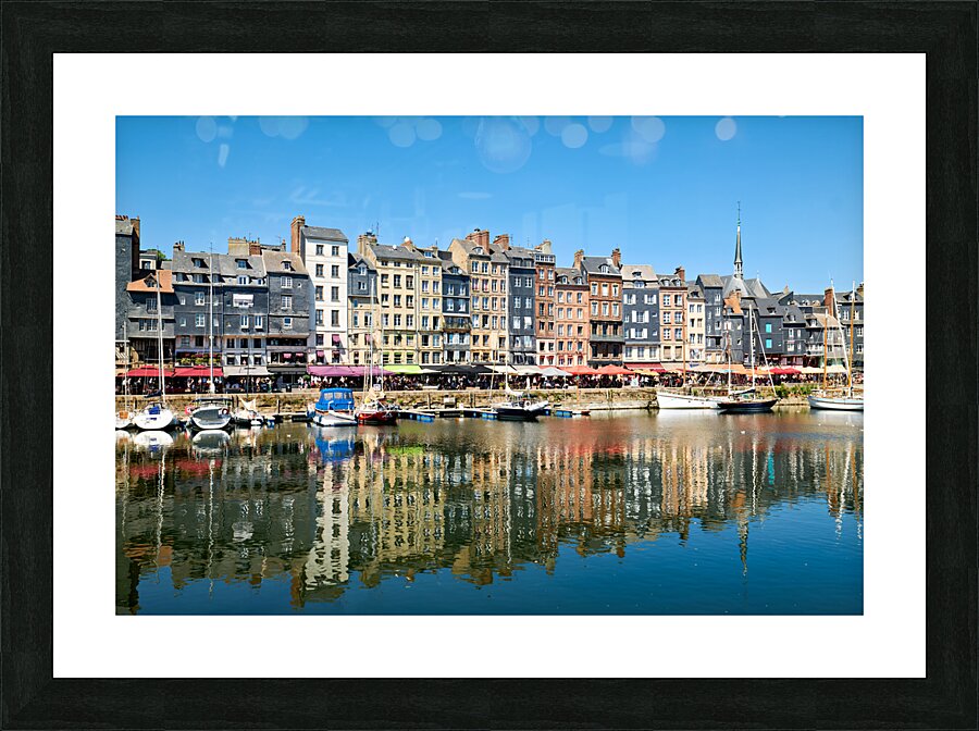 Honfleur Normandy France. The harbour Picture Frame print