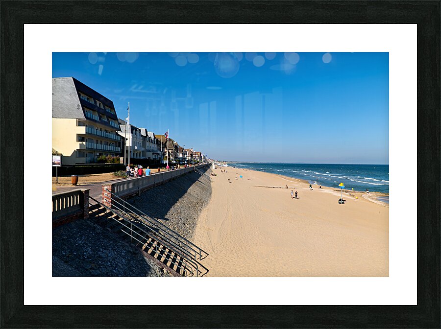 Cabourg Normandy France. The beach Picture Frame print