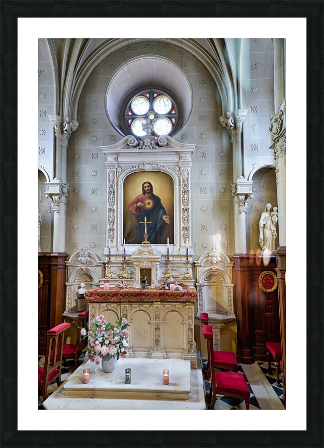 Chateau de Cheverny France. Chateaux of the Loire Valley. The chapel Picture Frame print