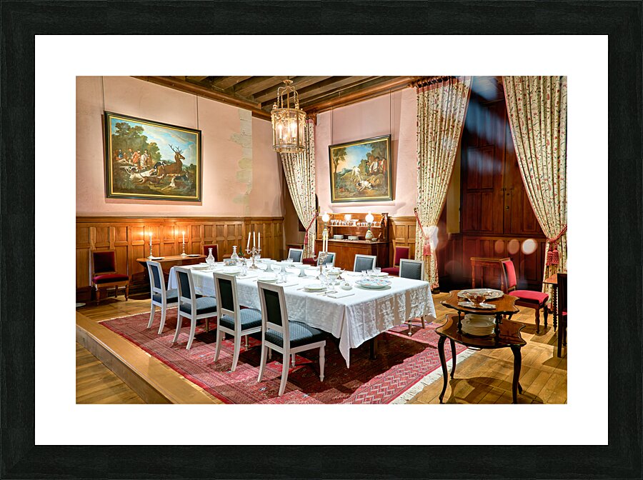 Chateau dAzay le Rideau. Loire Valley. France. Picture Frame print