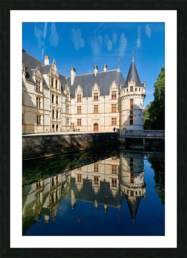Chateau dAzay le Rideau. Loire Valley. France. Picture Frame print