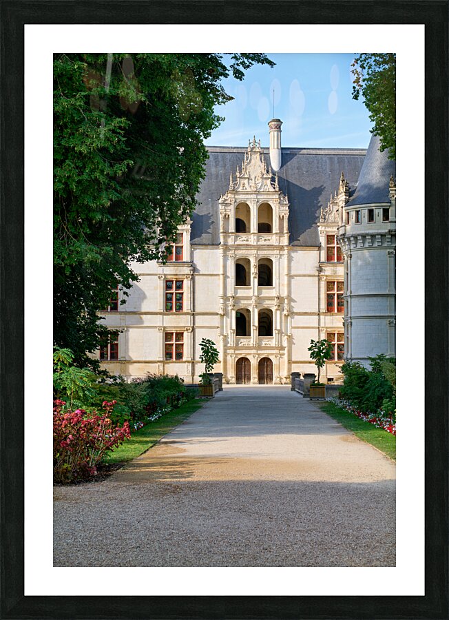 Chateau dAzay le Rideau. Loire Valley. France. Picture Frame print