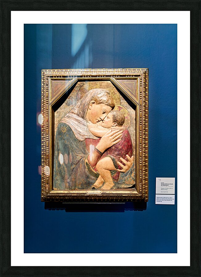 Strasbourg Alsace France. Fine Arts Museum at Palais Rohan. Donatello. Madonna and Child Picture Frame print