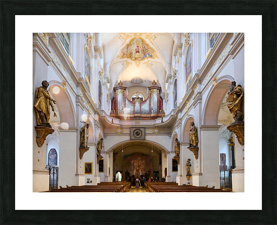 Germany Bavaria Munich. Peterskirche. St. Peters church Picture Frame print