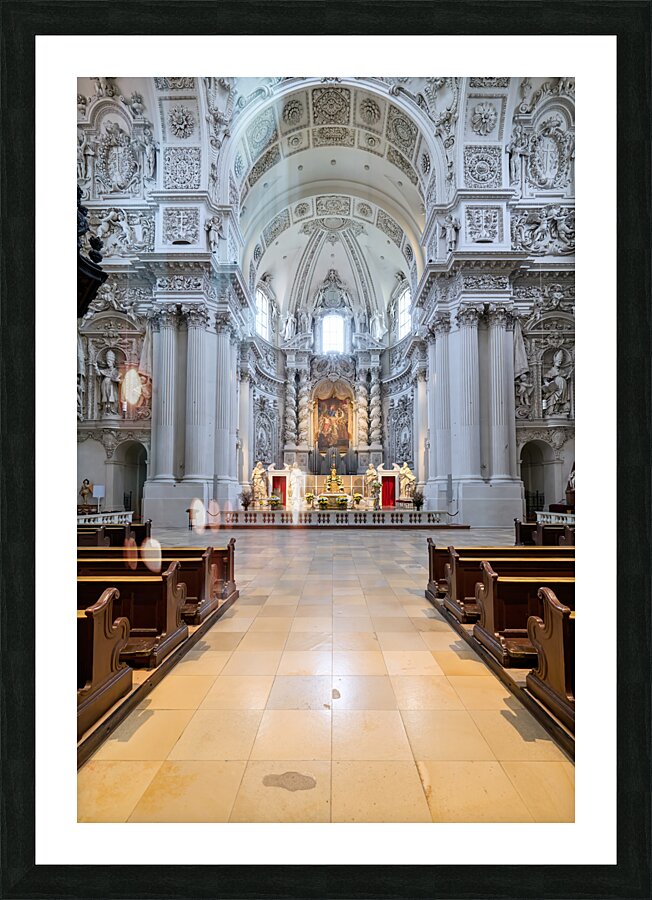 Germany Bavaria Munich. Theatinerkirche. Church of St. Cajetan Picture Frame print