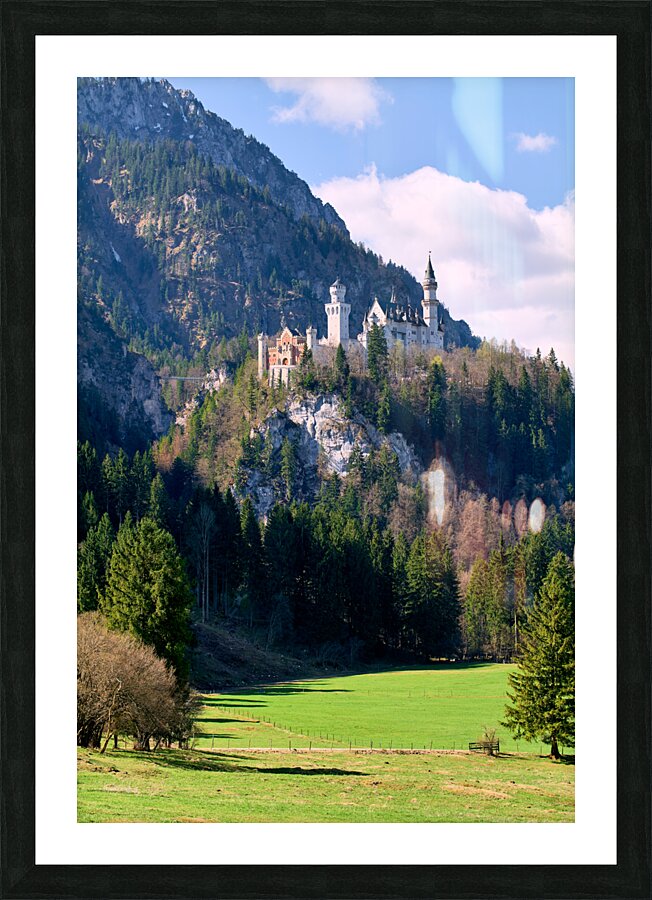 Germany Bavaria Romantic Road. Fussen. Neuschwanstein castle Picture Frame print