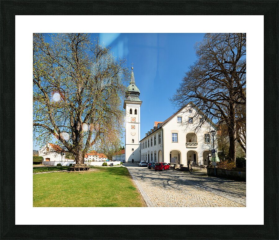 Germany Bavaria Romantic Road. Rottenbuch. Maria Geburt Church Picture Frame print