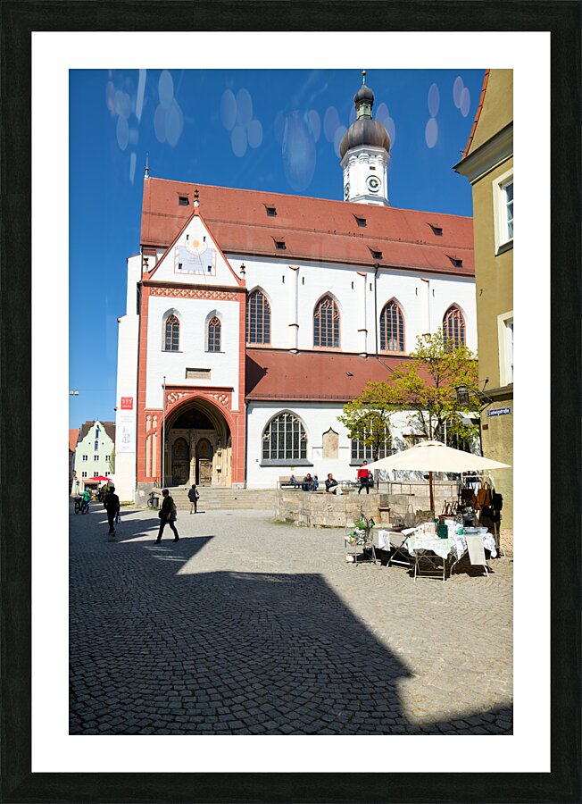 Germany Bavaria Romantic Road. Landsberg am Lech. Church of the Assumption of Mary Maria Himmelfahrt Picture Frame print