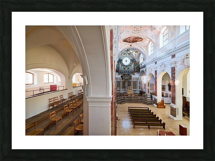 Germany Bavaria Romantic Road. Augsburg. St. Annes Church Picture Frame print
