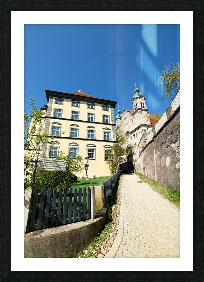 Germany Bavaria Romantic Road. Landsberg am Lech. Heilig Kreuz church Picture Frame print