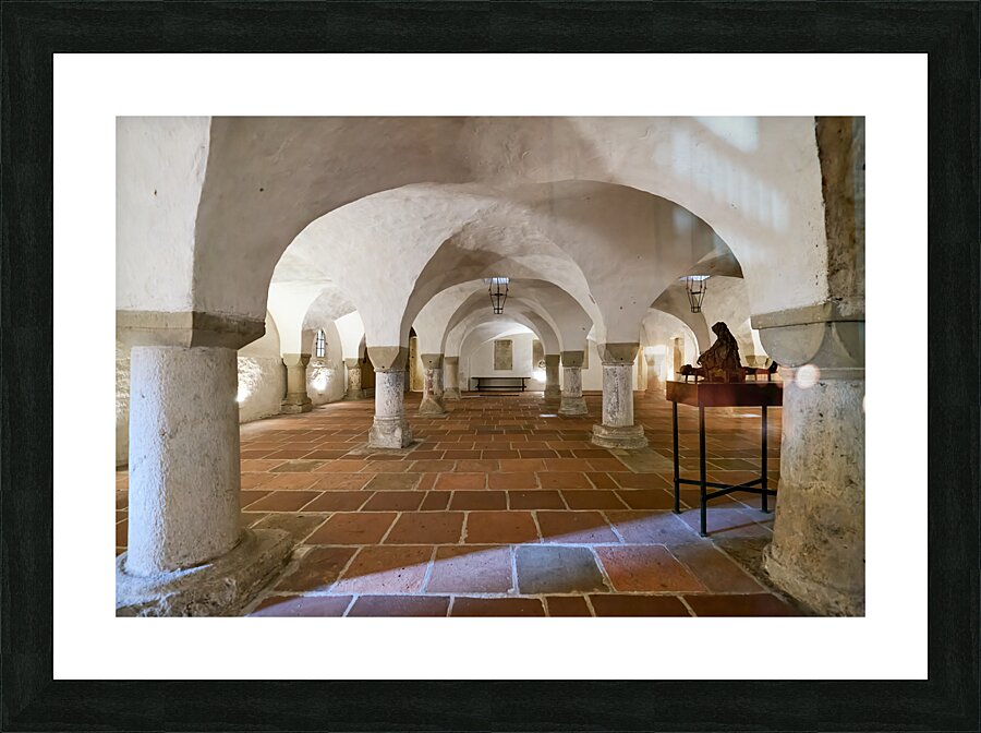 Germany Bavaria Romantic Road. Augsburg. Augsburger Dom Cathedral. The crypt Picture Frame print