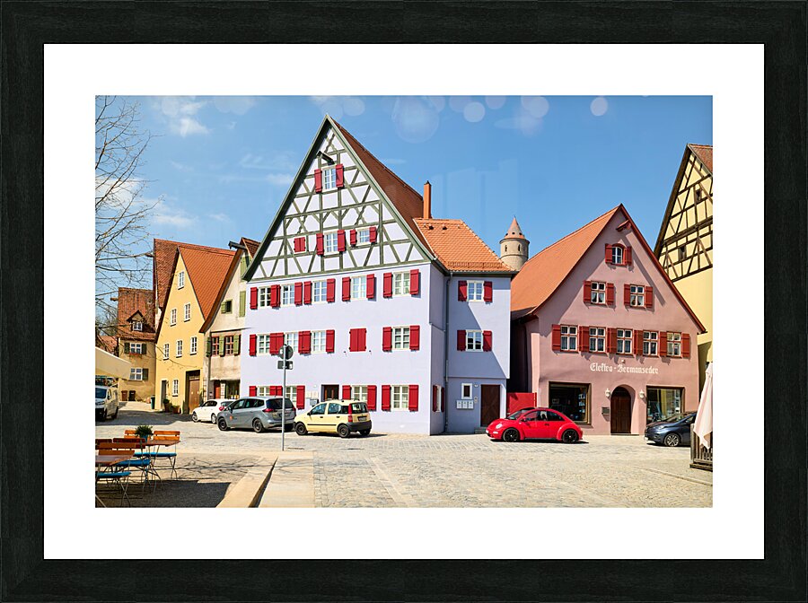Germany Bavaria Romantic Road. Historische Altstadt Dinkelsbuhl. Old Town Picture Frame print