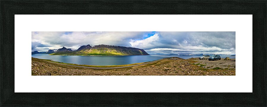 Trod scenic lookout. Westfjords. Iceland Picture Frame print