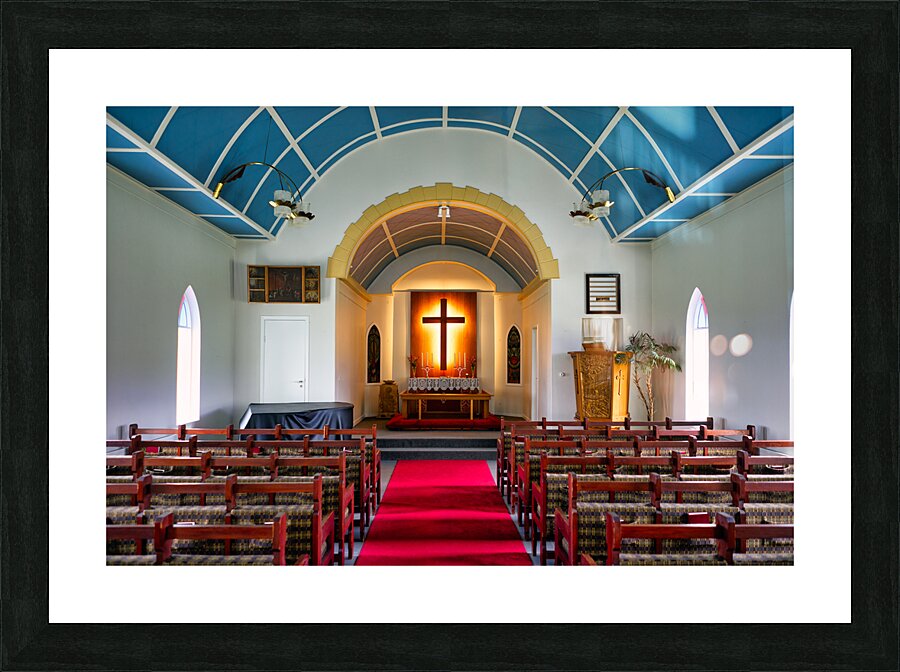 Church of Reykjahlid. Myvatn. Iceland Picture Frame print