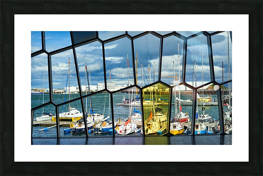 The harbour of Reykjavik. Iceland Picture Frame print