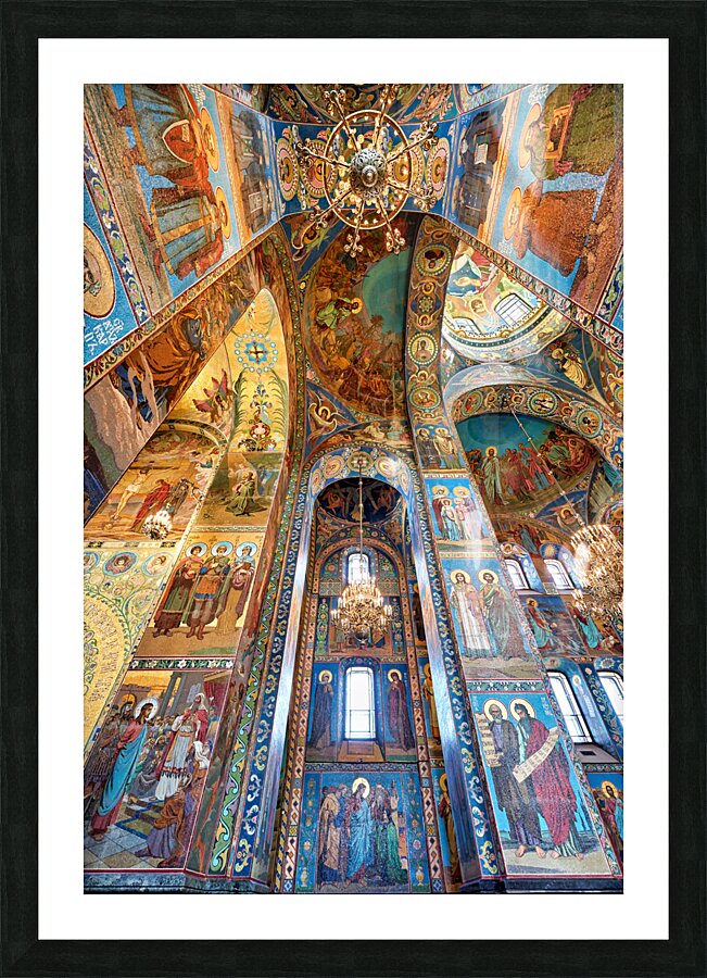 St. Petersburg Russia. Church of the savior on the spilled blood Picture Frame print