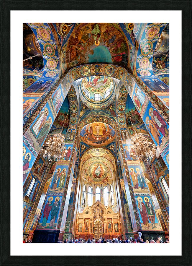 St. Petersburg Russia. Church of the savior on the spilled blood Picture Frame print