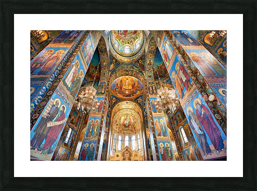St. Petersburg Russia. Church of the savior on the spilled blood Picture Frame print