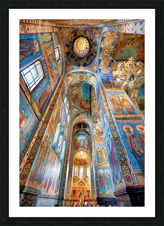 St. Petersburg Russia. Church of the savior on the spilled blood Picture Frame print